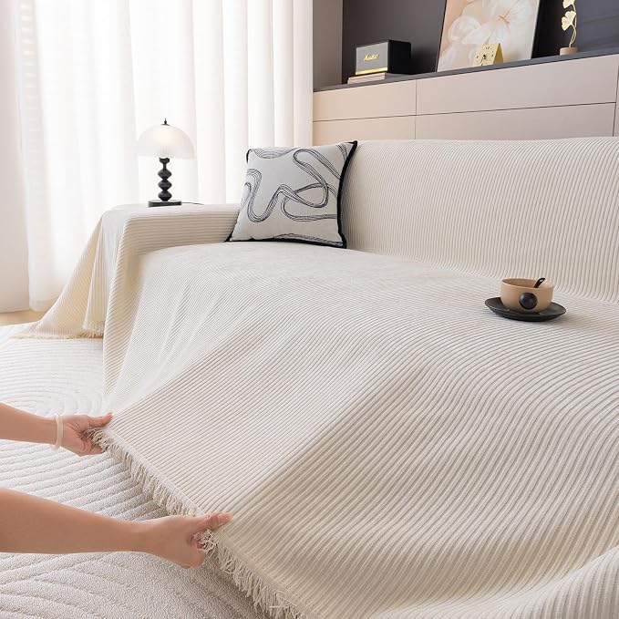DREAMINGO Modern Minimalist Sofa Covers Washable Pet Furniture Protector Couch - Image 3