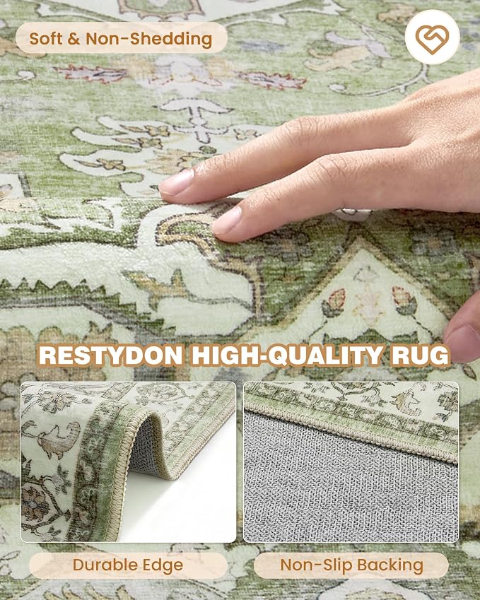 Runner Rug 2x10, Ultra-Thin Kitchen Rugs Non Slip Washable Rugs - Image 6