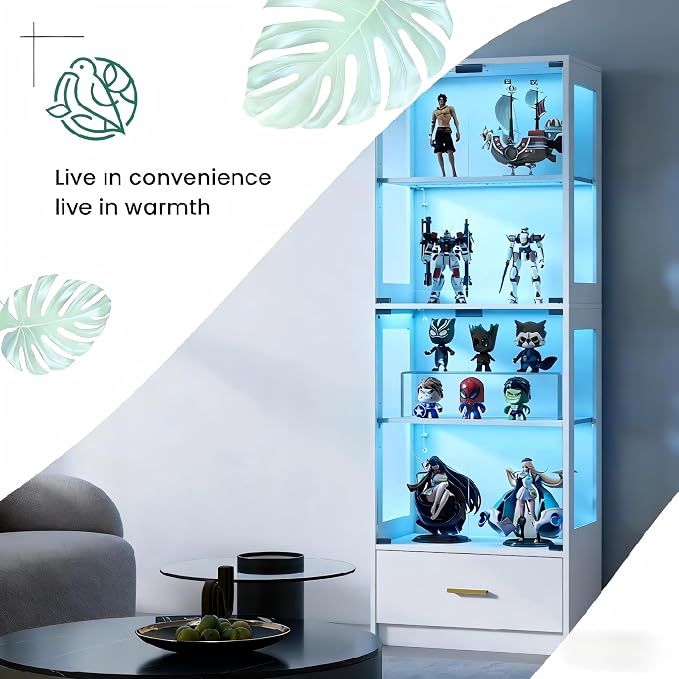 Lamtor Display Cabinet with Glass Doors - Image 9