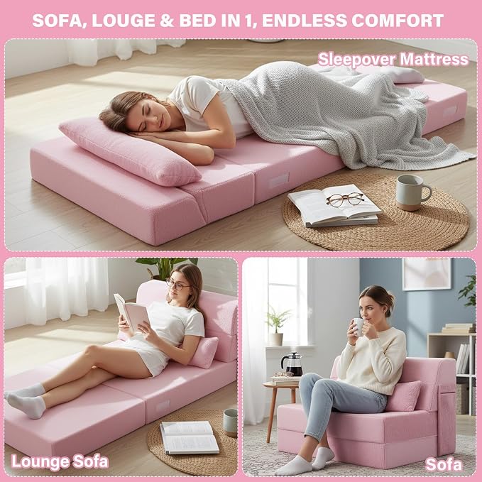 Tiita Convertible Folding Sofa Bed Twin Size - Image 4