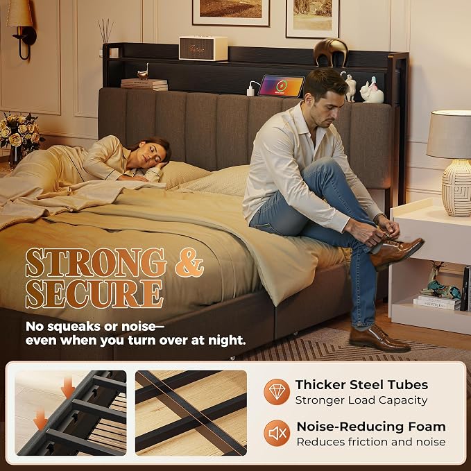 PRAISUN Bed Frame Queen Size - Image 7