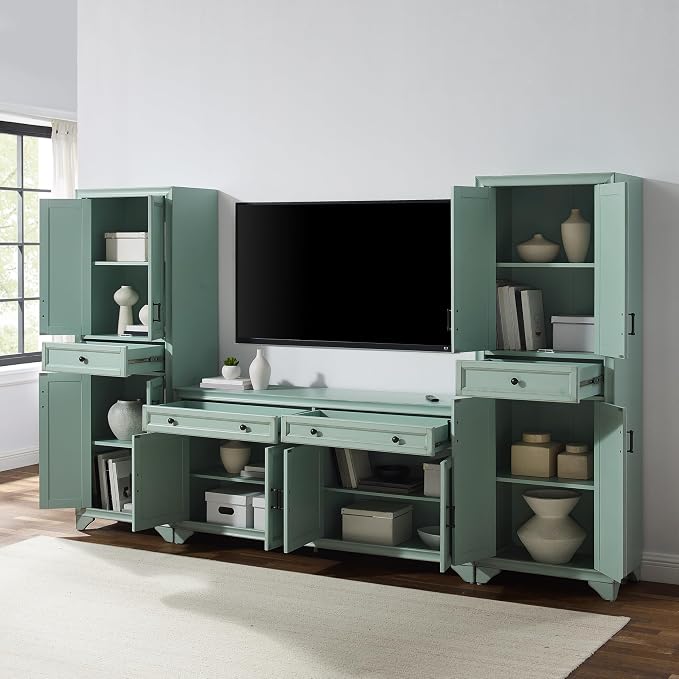 Crosley Furniture Tara 3-Piece Modern Farmhouse Sideboard Buffet Cabinet and - Image 12