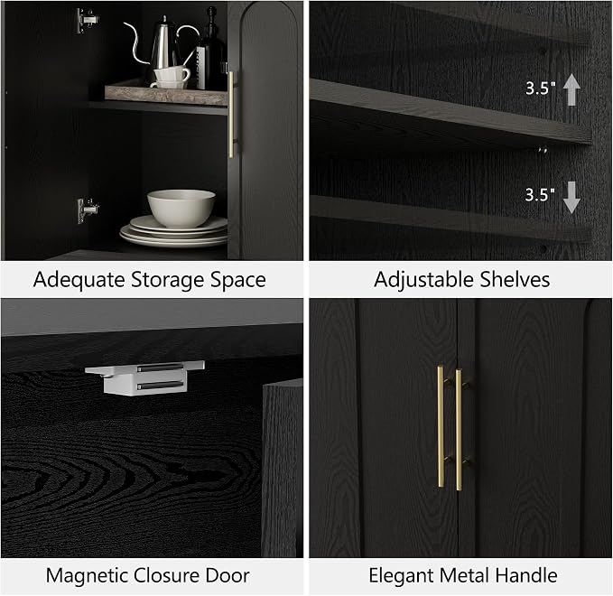 FORTUNETEC Sideboard Buffet Cabinet - Image 4