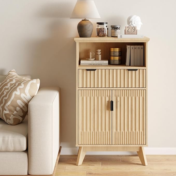 Fatmok Buffet Cabinet with Storage, Wood Buffet Sideboard Console Table - Image 7
