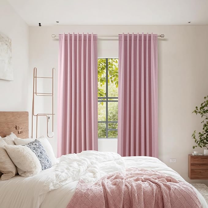 Guken 100% Blackout Curtains 90 Inch Length 2 Panels Set - Image 8