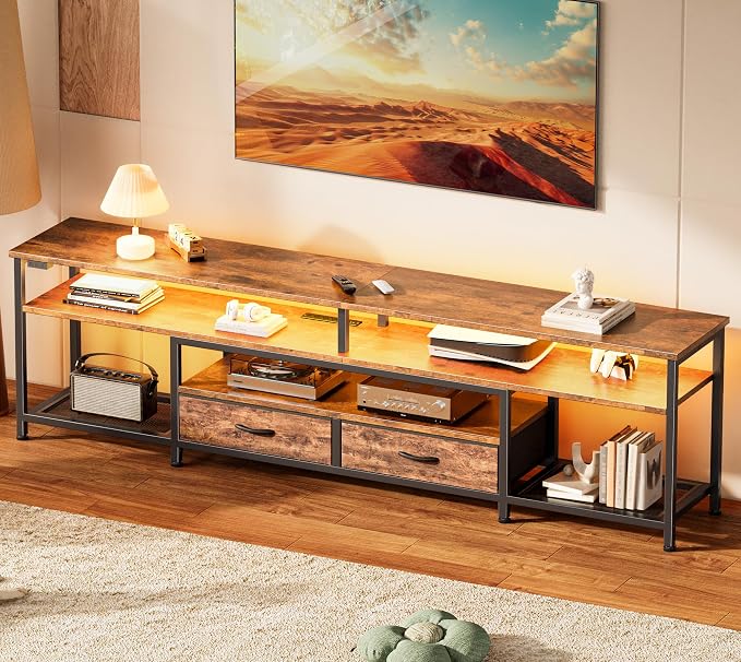 Huuger TV Stand for 75 80 Inch TV, Entertainment Center by Huuger