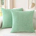 CaliTime Throw Pillow Covers Decorative 26 X 26 Inches Pack of 2 Cozy Chenille by CaliTime