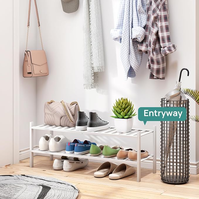 viewcare Long Shoe Rack for Entryway, Shoe Organizer for Hallway Closet - Image 3