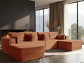 138" Cloud Sectional Couch, Comfort U Shaped Boneless Couch by VYUXWO
