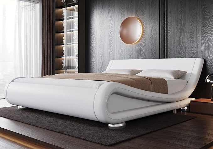 Allewie Queen Size Upholstered Platform Bed Frame by Allewie