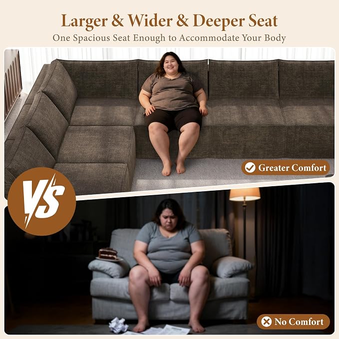 Vesgantti 143.7" Boneless Couch - Image 4