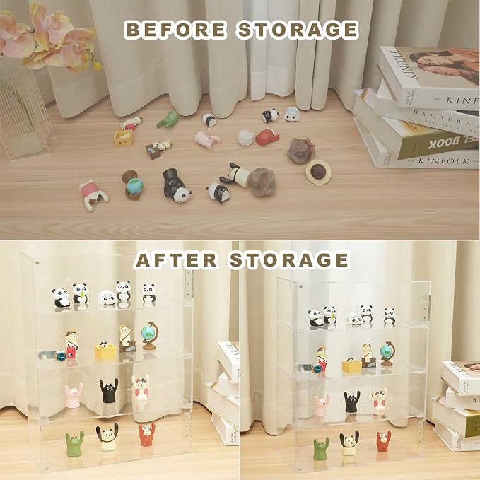 4 Shelf Clear Acrylic Display Case - Image 6