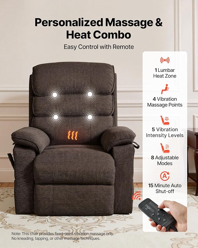 VEVOR Power Lift Recliner Chair, Dual Motor Lift Chair - Image 5
