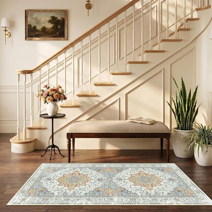 RELEANY Area Rugs 2'6"x5' Runner Rug Non Slip Washable - Image 2