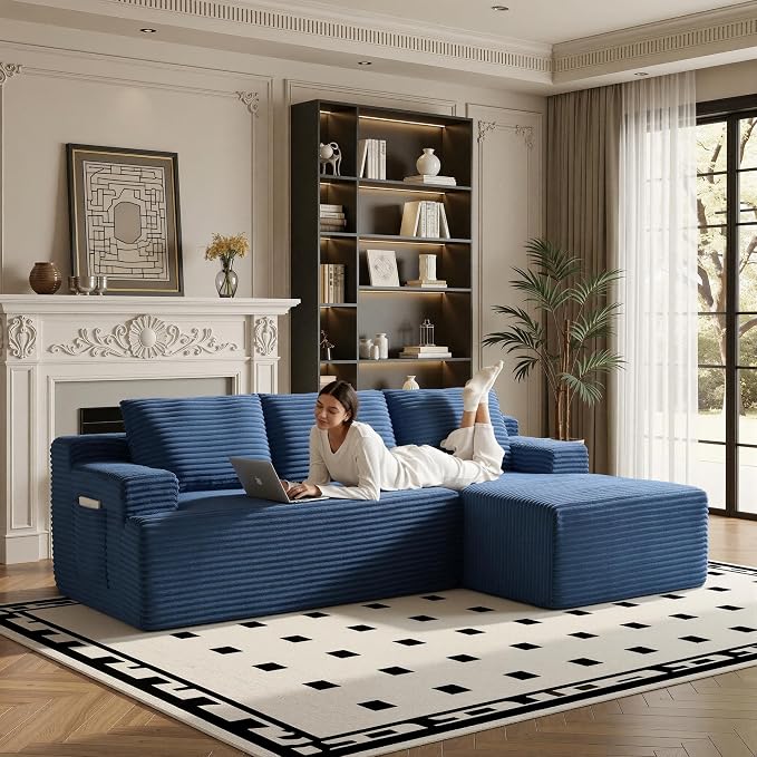 96" Sectional Couches for Living Room Cloud Couch Sofa - Image 8