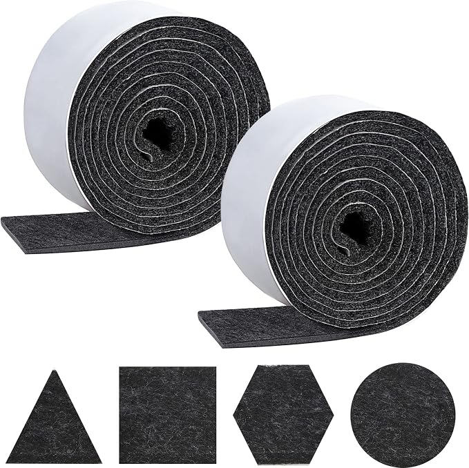 Shappy 2 Packs 120 x 1 x 0.12 Inch Felt Strips by Shappy