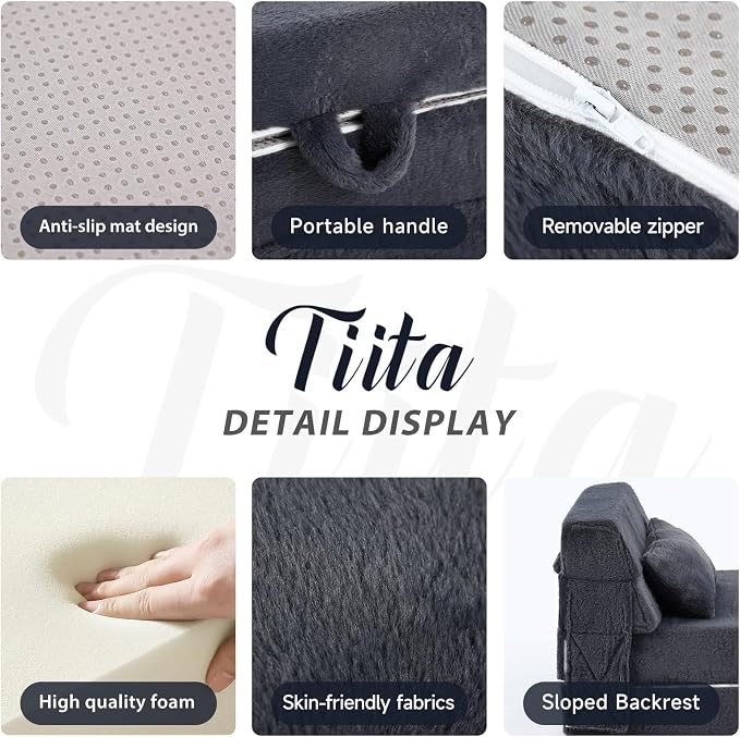 Tiita Convertible Folding Kids Sofa Bed - Image 4