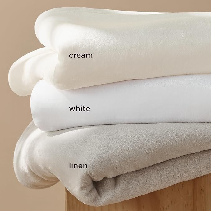 Bedsure Fleece Blanket Twin Blanket Linen - Image 4
