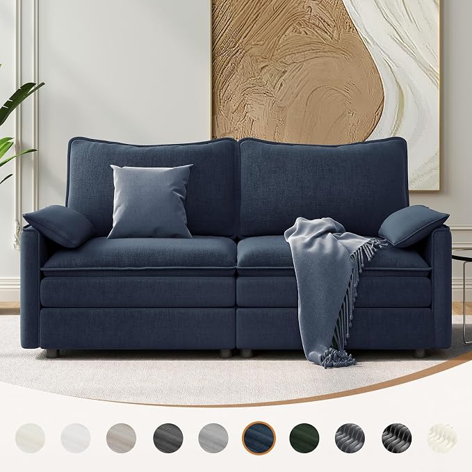 Vesgantti 74" Loveseat Sofa for Living Room, Comfy Cloud Couch Deep Seat - Image 8