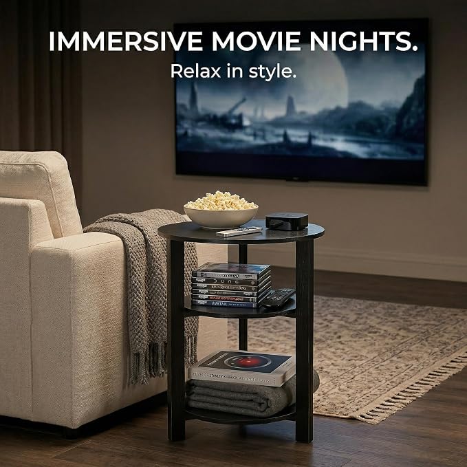 Farmhouse 3-Tier Round Side Table, 17.7*21.7inch End Table - Image 7