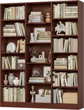 FACBOTALL Triple Wide Bookshelf, 6 Tier Large Bookshelf, Bookcase by FACBOTALL