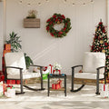 Aoxun 3-Piece Outdoor Rocking Bistro Set, Patio Furniture Set by Aoxun