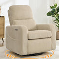 Swivel Rocker Recliner, Oversized Power Recliner Nursery Glider by Aemeios