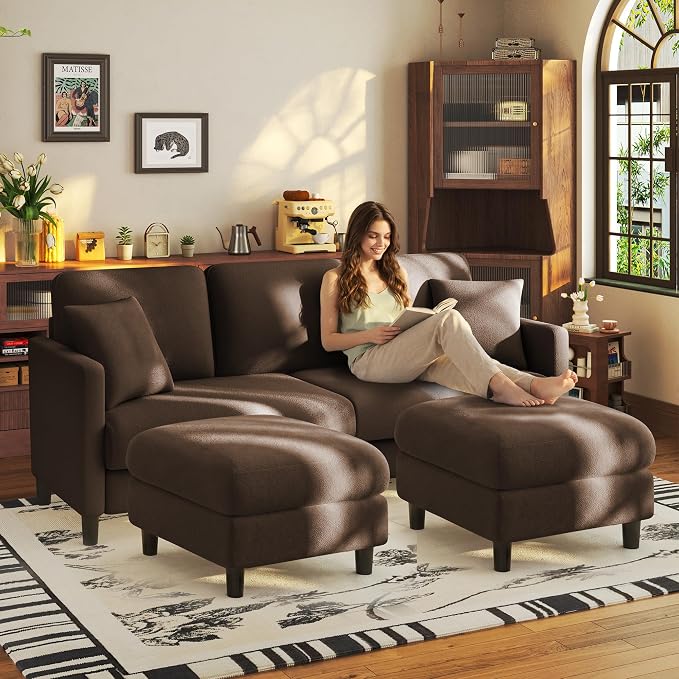 Welzona 83" Couches for Living Room, Teddy Sofa Couch by WelzonaDirect