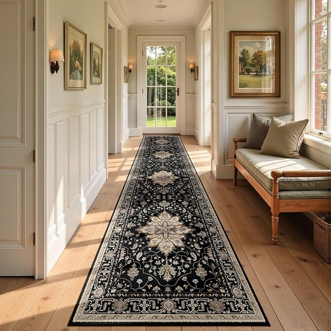 Area Rugs 2'6''x12' Runner Rug Non Slip Washable by RELEANY