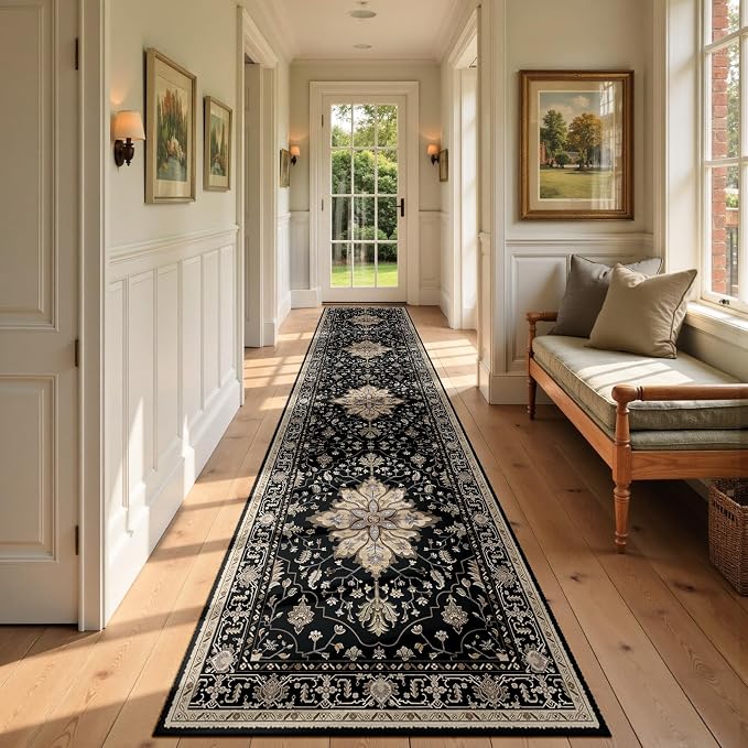 RELEANY Area Rugs 3'x12' Runner Rug Non Slip Washable by RELEANY