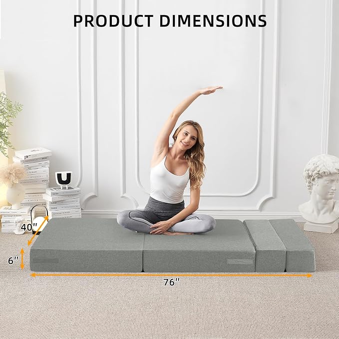 FILUXE Folding Sofa Bed | Convertible Sleeper Chair Bed - Image 2
