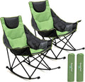 SUNNYFEEL Oversized Rocking Camping Chair 2 Pack, Fully Padded Patio Chair by SunnyFeelCamping