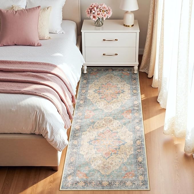 RELEANY Area Rugs 2'x8' Runner Rug Non Slip Washable - Image 2