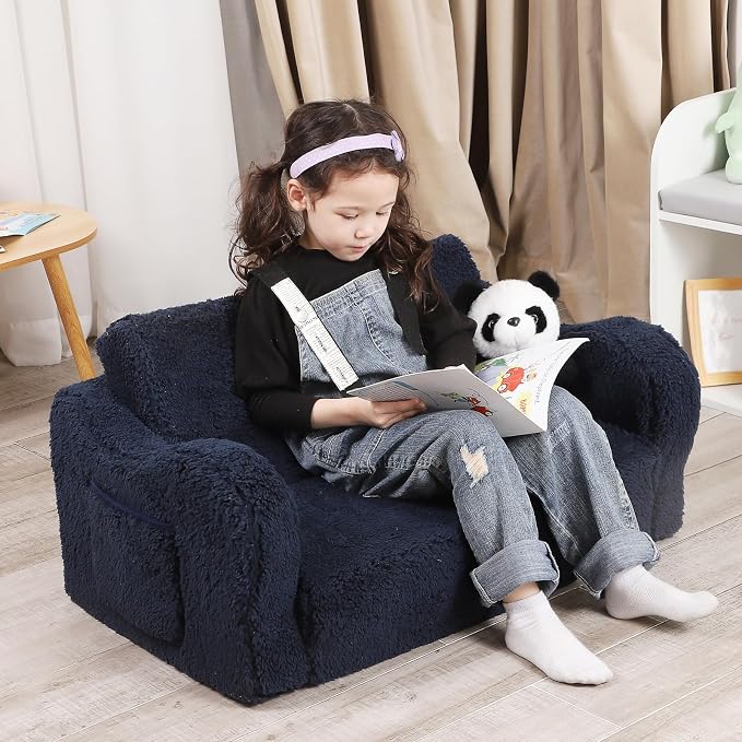 MOMCAYWEX Kids Sofa, 2-in-1 Flip-Out Foam Couch - Image 2