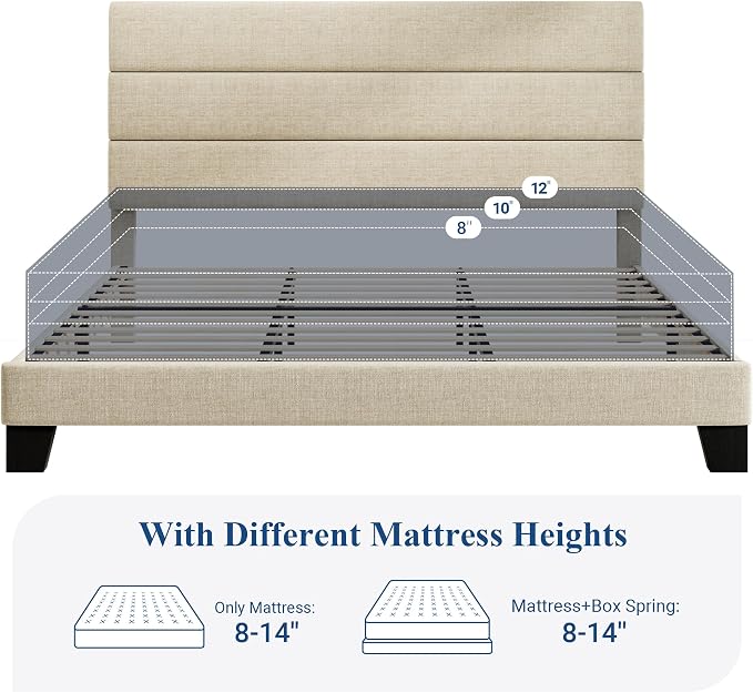 Allewie King Size Platform Bed Frame - Image 7