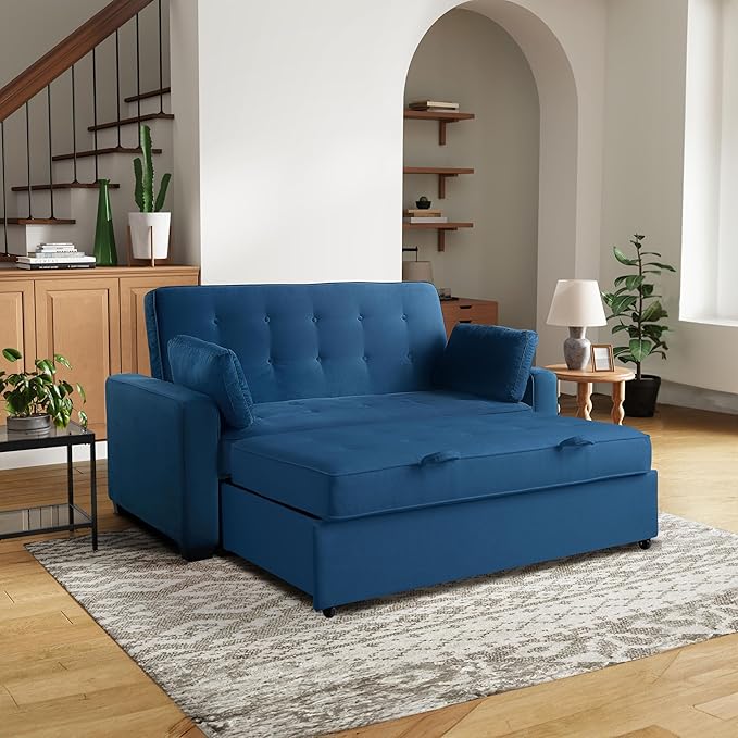 Serta Ainsley 72.6" Convertible Sleeper Sofa, Queen Size, Dreamcoil Comfort by SertaDreamConvertibles