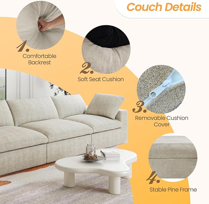 JACH Modular Sectional Cloud Couches - Image 3