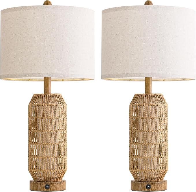 OYEARS 25" Table Lamps Set of 2 - Image 9