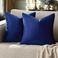 GIGIZAZA Royal Blue Velvet Decorative Throw Pillow Covers by GIGIZAZAFocusingonhomedecoration