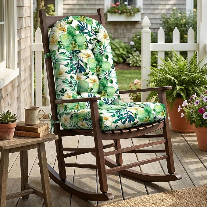 Custom Printing Rocking Chair Cushions Set by Unknown