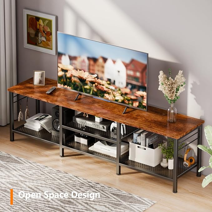 Furologee TV Stand for TVs up to 70 Inch, 63 Inch Entertainment Center - Image 6
