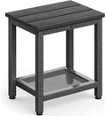 ODK Outdoor Double Side Table, Adirondack Patio End Table by ODK