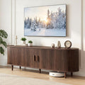 65" Mid Century Modern TV Stand, Wood TV Consoles by Unknown