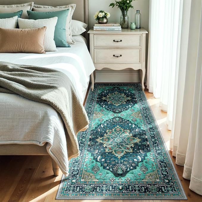 RELEANY Area Rugs 3'x6' Runner Rug Non Slip Washable - Image 2