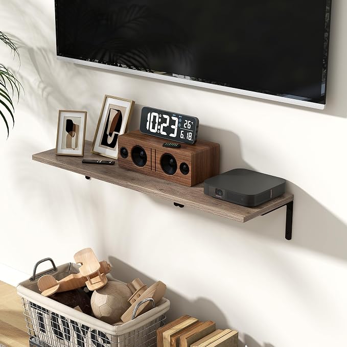 Fun Memories Deep Floating Shelves, 16W x 8D Floating Shelves Set of 2 - Image 2