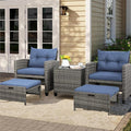 Vongrasig 5 Piece Patio Furniture Set, Small Balcony Furniture, PE Wicker by Vongrasig