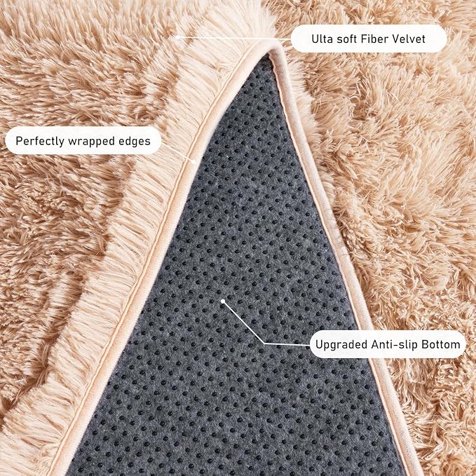 Rugs for Living Room 10x14, Soft Shaggy Modern Shag Area Rug for Bedroom - Image 4
