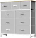 DUMOS 9 Drawer Dresser for Bedroom, Fabric Storage Organizer by DumosLifestyle