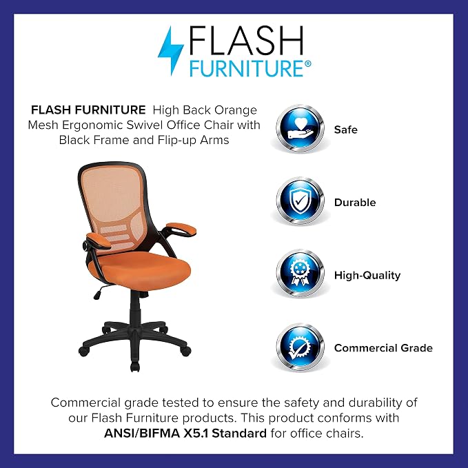 Flash Furniture Porter Mesh High Back Ergonomic Swivel Office Chair - Image 4