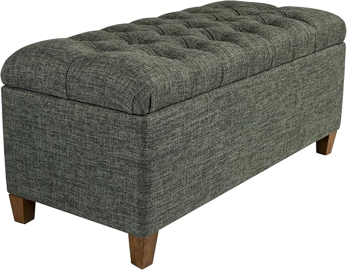 Homepop Home Decor Tufted Ainsley Button Storage Ottoman Bench - Image 12